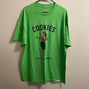 Brand new cookies T-shirt without tags the grass is always greener